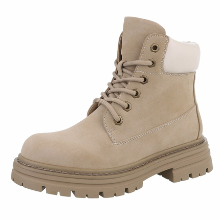 Damen Schnrstiefeletten - khaki Gr. 39