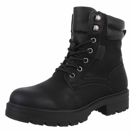 Damen Schnrstiefeletten - black Gr. 36