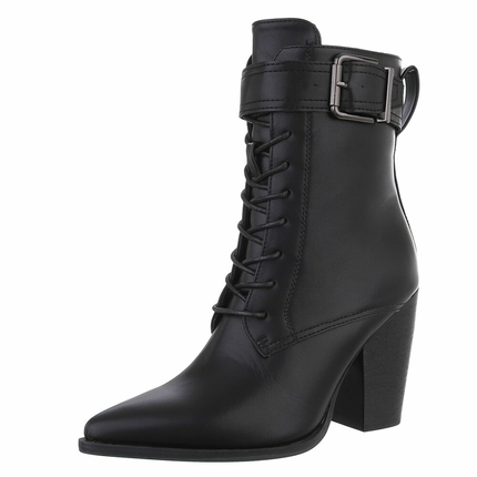 Damen Schnrstiefeletten - black Gr. 37