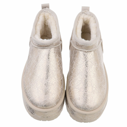 Damen Winterstiefeletten - gold