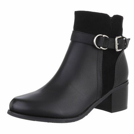 Damen High-Heel Stiefeletten - black Gr. 37