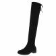 Damen Overknee-Stiefel - black Gr. 37