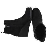 Damen Keilstiefeletten - black