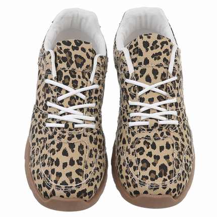 Damen Low-Sneakers - leopard