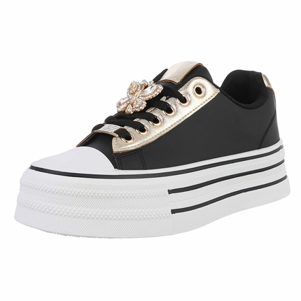 Damen Low-Sneakers - black Gr. 41