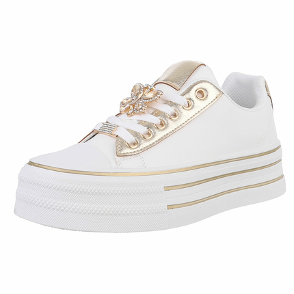 Damen Low-Sneakers - gold Gr. 38