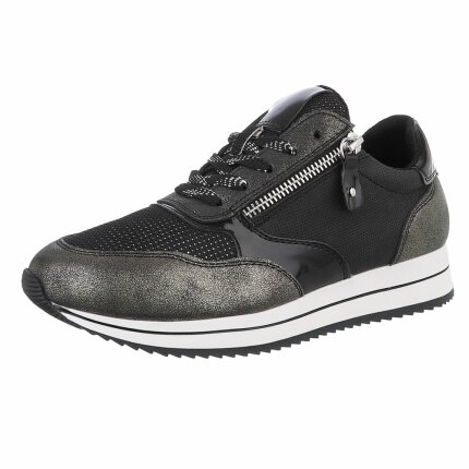 Damen Low-Sneakers - black Gr. 38