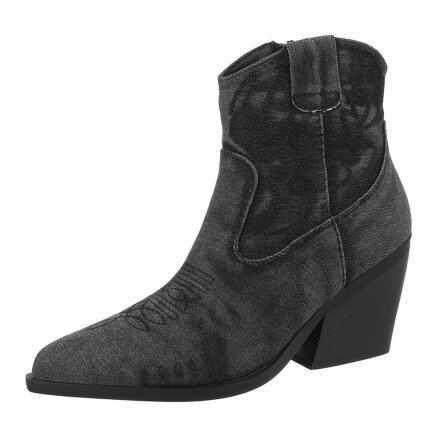 Damen Western- & Bikerboots - black Gr. 38