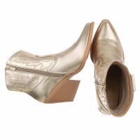 Damen Western- & Bikerboots - gold