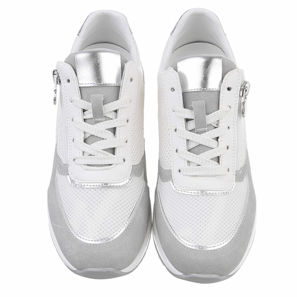 Damen Keilabsatz-Sneakers - white