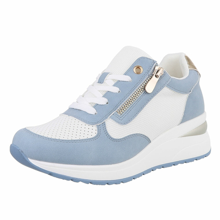 Damen Keilabsatz-Sneakers - blue Gr. 39