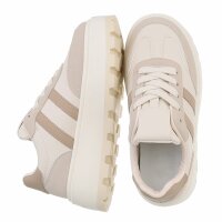 Damen Low-Sneakers - beige