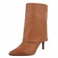 Damen High-Heel Stiefeletten - camel