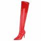 Damen Overknee-Stiefel - red