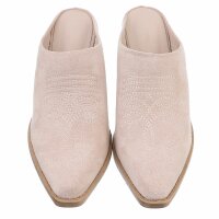 Damen Western- & Bikerboots - beigesuede