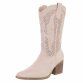Damen Western- & Bikerboots - beigesuede Gr. 37