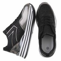 Damen Low-Sneakers - black