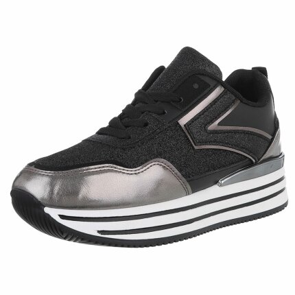 Damen Low-Sneakers - black Gr. 37