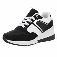 Damen Keilabsatz-Sneakers - black