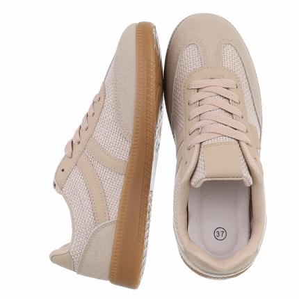 Damen Low-Sneakers - apricot