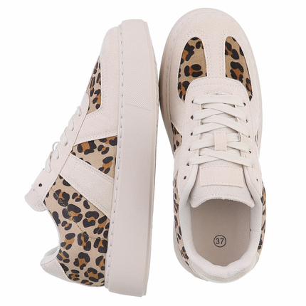 Damen Low-Sneakers - apricot