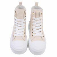 Damen High-Sneakers - beige