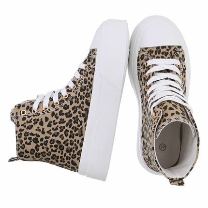 Damen High-Sneakers - leopard