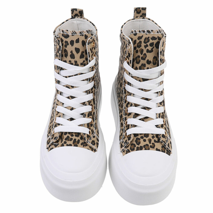 Damen High-Sneakers - leopard