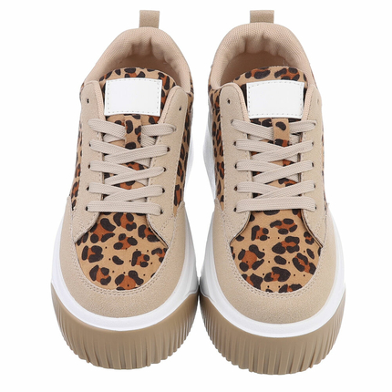 Damen Low-Sneakers - leopard