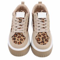 Damen Low-Sneakers - leopard