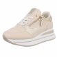 Damen Keilabsatz-Sneakers - beige - 12 Paar