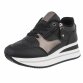 Damen Keilabsatz-Sneakers - black Gr. 36
