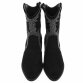 Damen Western- & Bikerboots - blacksuede