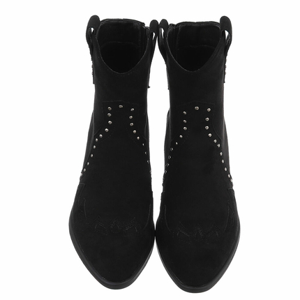 Damen Western- & Bikerboots - blacksuede