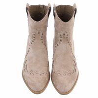Damen Western- & Bikerboots - khakisuede