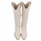 Damen Western- & Bikerboots - beigepu