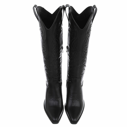 Damen Western- & Bikerboots - blackpu