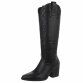 Damen Western- & Bikerboots - blackpu