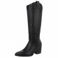 Damen Western- & Bikerboots - blackpu - 12 Paar