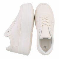 Damen Low-Sneakers - beige