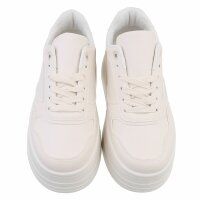 Damen Low-Sneakers - beige