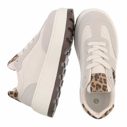 Damen Low-Sneakers - beige