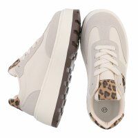 Damen Low-Sneakers - beige