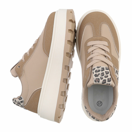 Damen Low-Sneakers - khaki