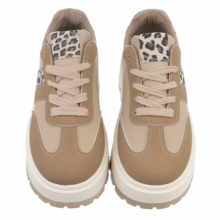 Damen Low-Sneakers - khaki
