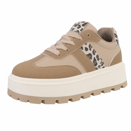 Damen Low-Sneakers - khaki Gr. 39