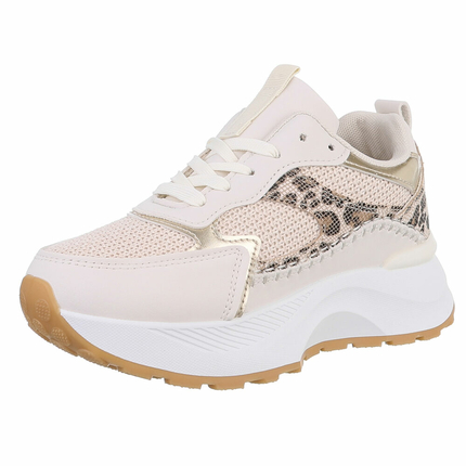 Damen Low-Sneakers - beige