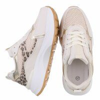 Damen Low-Sneakers - beige