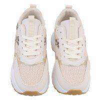 Damen Low-Sneakers - beige