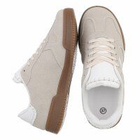 Damen Low-Sneakers - beige